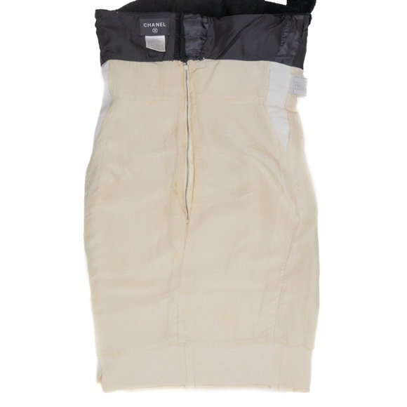 RARE Chanel Black & Cream Wool Halter Dress -‎ Size 38 - Picture 5 of 7